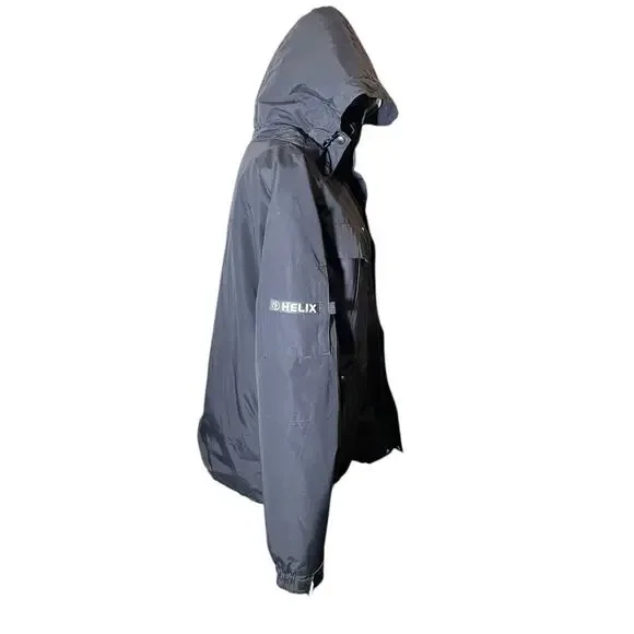 Helix Snowboarding Jacket Mens L Black White Logo